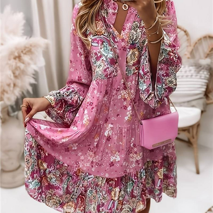 Women's Paisley Patchwork Swing Dress