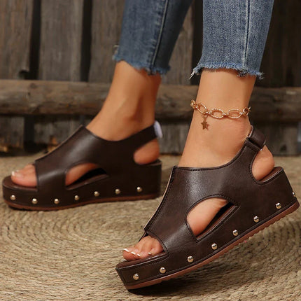 Women's Platform Slingback Casual Sandals