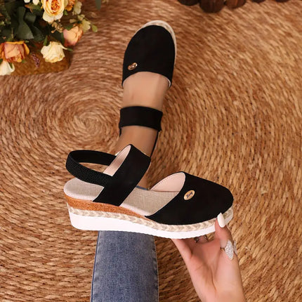 Women's Platform Slingback Comfort Sandals