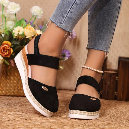 Women's Platform Slingback Comfort Sandals