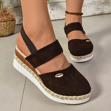 Women's Platform Slingback Comfort Sandals
