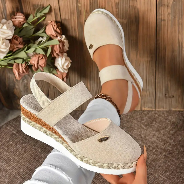 Women's Platform Slingback Comfort Sandals