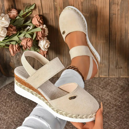 Women's Platform Slingback Comfort Sandals