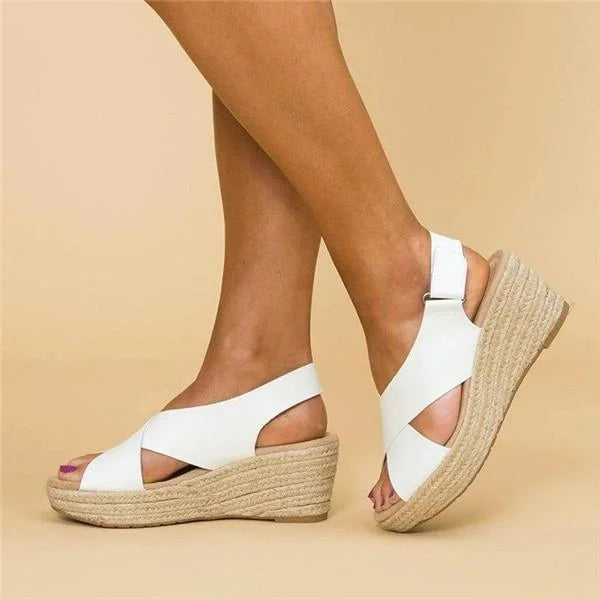 Women's Platform Wedge Vacation Slingback Sandals