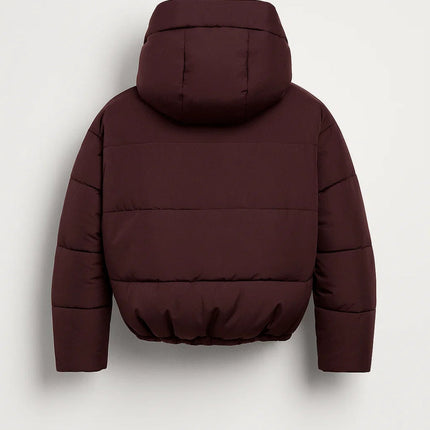 Janna | Women's Puffer Jacket Cropped Hooded Oversized Style