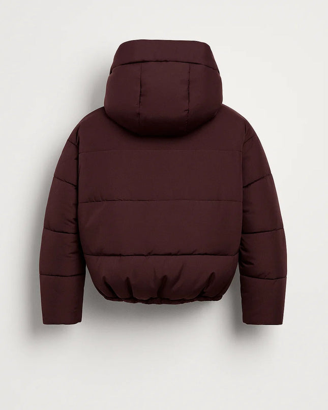 Janna | Women's Puffer Jacket Cropped Hooded Oversized Style