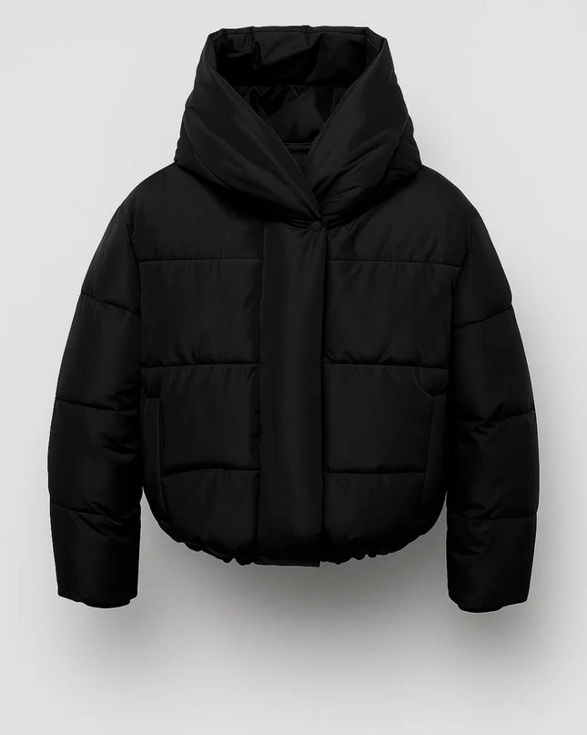 Janna | Women's Puffer Jacket Cropped Hooded Oversized Style