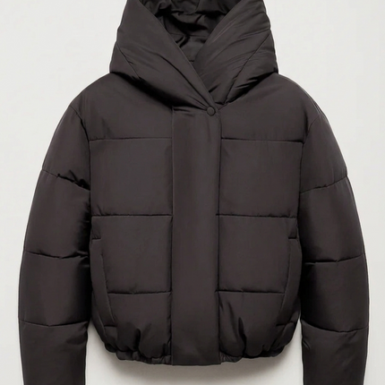 Janna | Women's Puffer Jacket Cropped Hooded Oversized Style