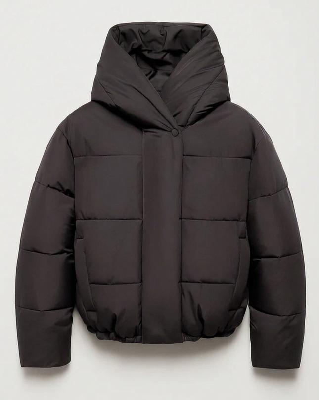 Janna | Women's Puffer Jacket Cropped Hooded Oversized Style