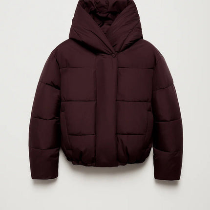 Janna | Women's Puffer Jacket Cropped Hooded Oversized Style