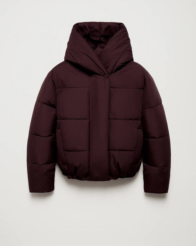Janna | Women's Puffer Jacket Cropped Hooded Oversized Style