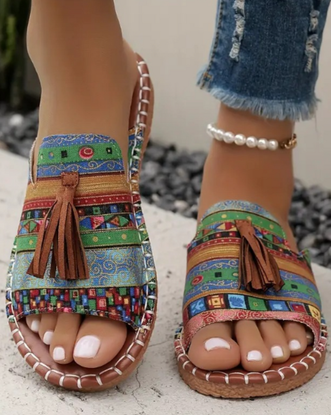 Women's Slip-On Boho Summer Sandals