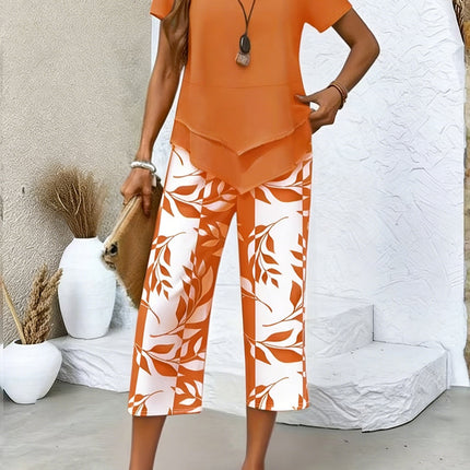 Women's Tailored Two-Piece Wide Leg Set