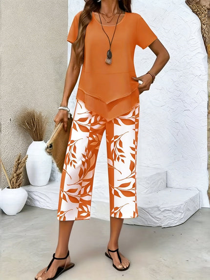 Women's Tailored Two-Piece Wide Leg Set