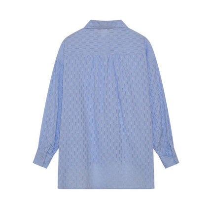 Women's Textured Summer Shorts Set Button Front Shirt