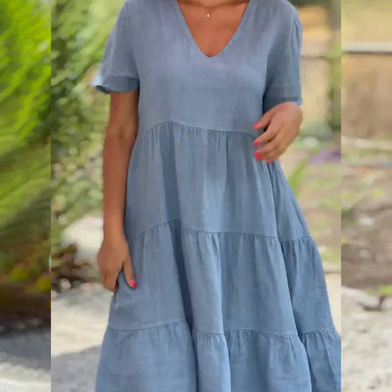 Women's Tiered Swing Dress