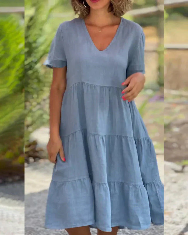 Women's Tiered Swing Dress