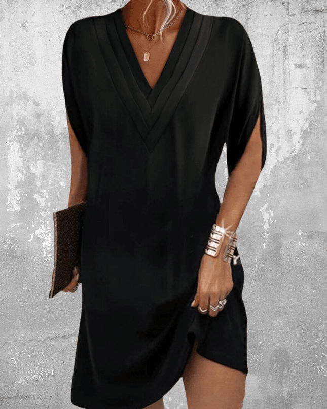 Women's V-Neck Shift Dress