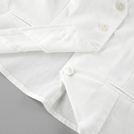 Women's Vest and Shorts Set Button Front Tailored Fit