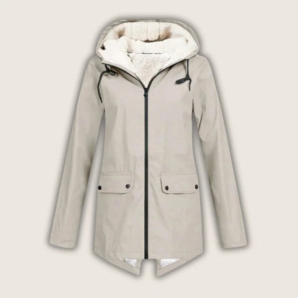 Althea | Women's Waterproof Hooded Jacket Sherpa-Lined Winter Parka