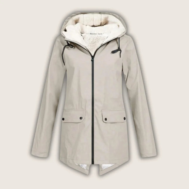 Althea | Women's Waterproof Hooded Jacket Sherpa-Lined Winter Parka
