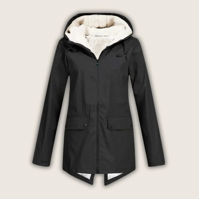Althea | Women's Waterproof Hooded Jacket Sherpa-Lined Winter Parka