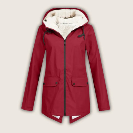 Althea | Women's Waterproof Hooded Jacket Sherpa-Lined Winter Parka