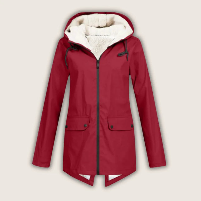 Althea | Women's Waterproof Hooded Jacket Sherpa-Lined Winter Parka